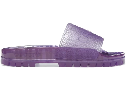 Женские сланцы Adidas x Gucci Adilette Slide, фиолетовые