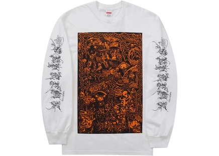 Унисекс лонгслив Supreme Wombat L/S, белый