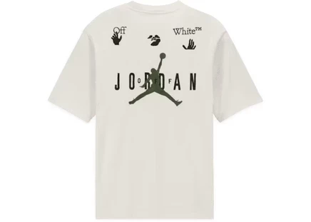 Мужская футболка Off-White x Jordan, молочная