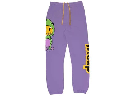 Мужские спортивные штаны drew house dinodrew, лавандовые