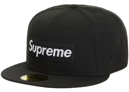 Унисекс кепка Supreme x New Era Sharpie Box Logo, черная