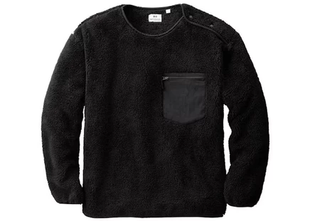 Мужской флис Uniqlo x Engineered Garments, черный
