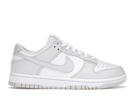 Женские кроссовки Nike Dunk Low Photon Dust кожаные, белые