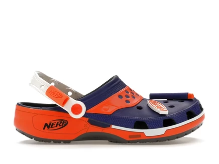 Мужские сабо Crocs Classic Nerf Blaster, серый/синий/оранжевый
