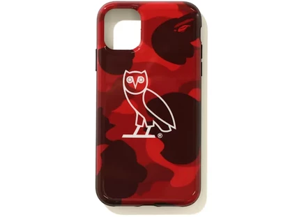 Унисекс чехол BAPE x OVO для iPhone 11 Pro, красный