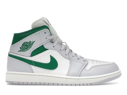 Jordan 1 Mid White Pure Platinum Pine Green summit white/pure platinum/sail/pine green