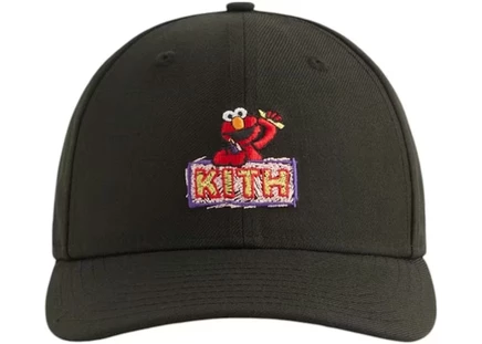 Мужская кепка Kith 59FIFTY Elmo низкопрофильная, черная