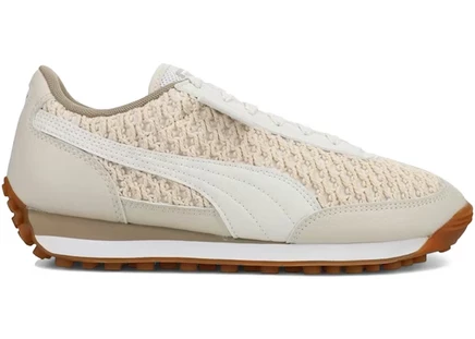 Женские кроссовки puma easy rider knit тепло-белые