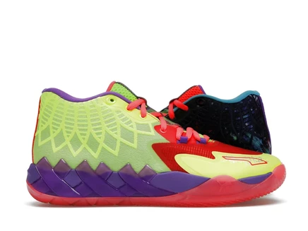 Мужские кроссовки Puma MB.01 LaMelo Ball Be You, зеленo-красные