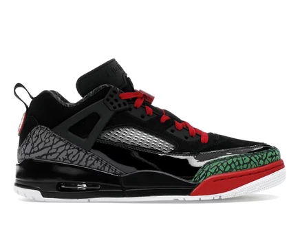 Мужские кроссовки Jordan Spizike Low, черные/зеленые/белые/красные