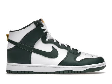 Мужские кроссовки Nike Dunk High Australia, белые/темно-зеленые