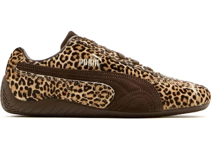 Женские кроссовки Puma Speedcat Leopard, шоколадно-белые