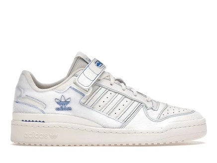 Мужские кроссовки adidas forum low, слоновая кость/голубые