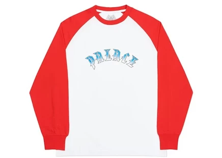 Мужской лонгслив Palace Spitfire P-Fire, бело-красный