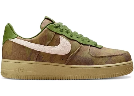 Мужские кроссовки Nike Air Force 1 Low, зеленый камуфляж