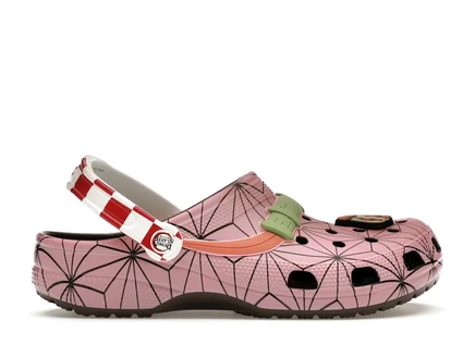 Мужские сабо Crocs Classic Clog Demon Slayer Nezuko, розовые