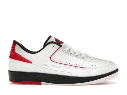 Мужские кроссовки Jordan 2 Retro Low Chicago 2016, белые/красные/черные