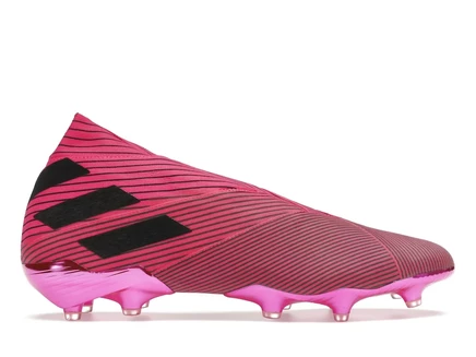 Мужские бутсы Adidas Nemeziz 19+ FG, розово-черные