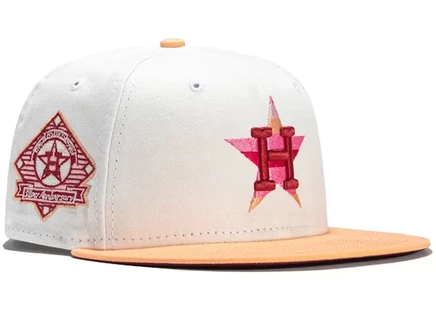 Мужская бейсболка New Era 59FIFTY Houston Astros, песочно-персиковая