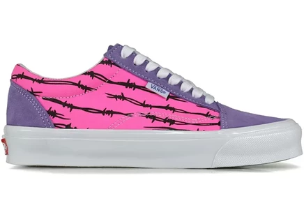Мужские кеды Vans Vault Old Skool OG LX Barbed Wire, розовые