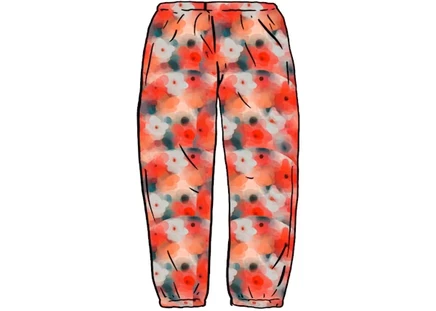 Брюки Supreme Liberty Floral с поясом, красные