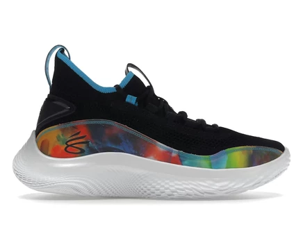 Мужские кроссовки Under Armour Curry 8 Tie Dye, черные