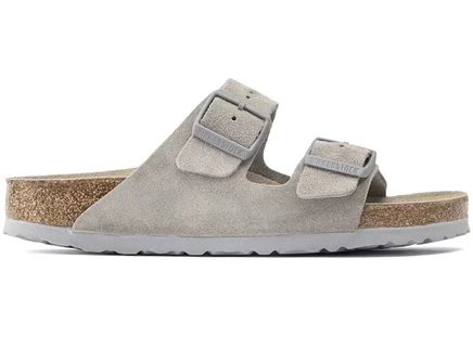 Мужские сандалии Birkenstock Arizona Soft Footbed Suede, серые