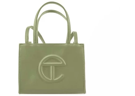 Унисекс сумка Telfar Shopping Bag Small, оливково-коричневая