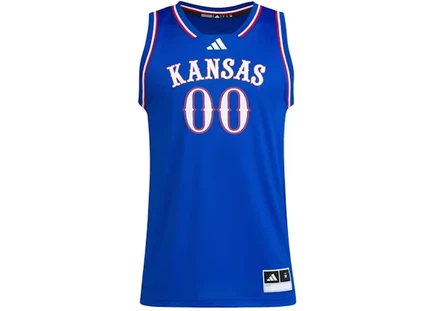 Мужская майка Adidas Jayhawks Away Swingman, королевско-синяя/белая