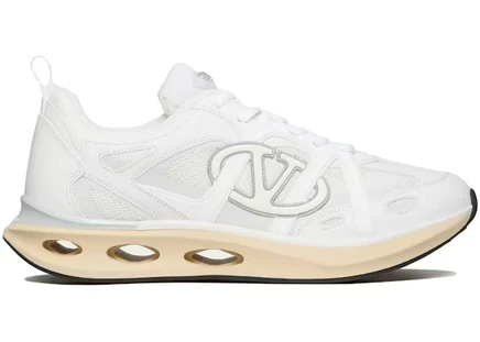 Мужские кроссовки valentino easyjog v logo, белые