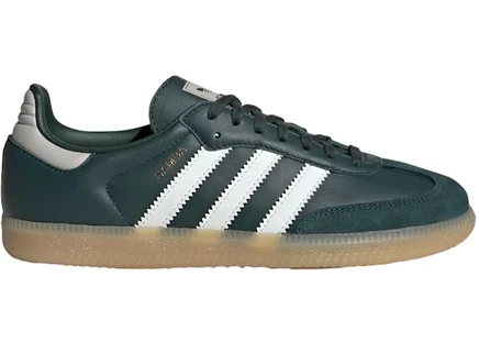 Детские кроссовки Adidas Samba OG, зелено-бежевые