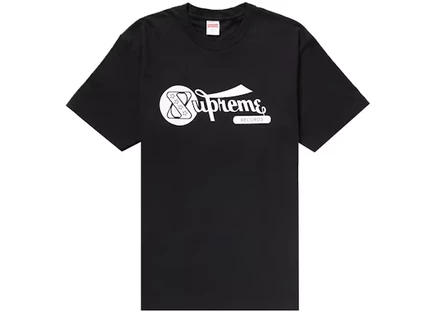 Мужская футболка Supreme Records, черная