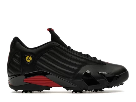 Мужские кроссовки Jordan 14 Retro Golf Last Shot, черно-красные