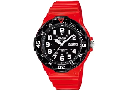 Мужские часы Casio MRW-200HC-4B кварцевые, 45 мм, из смолы, черные