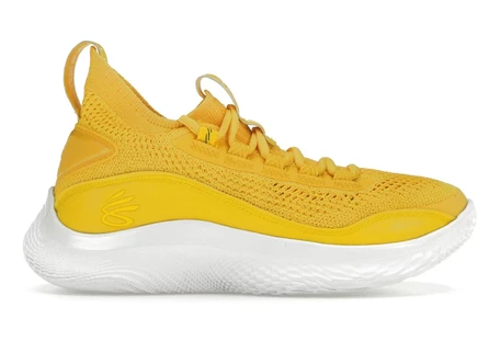 Кроссовки для детей Under Armour Curry Flow 8, такси-жёлтые/белые