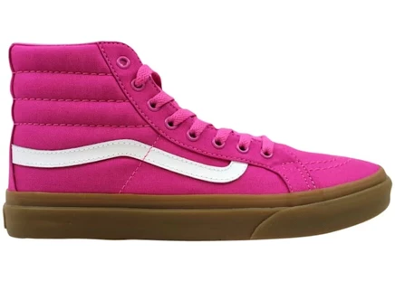 Мужские высокие кеды Vans Sk8-Hi Slim, малиново-розовые