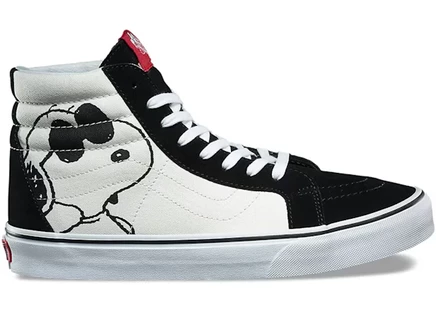 Мужские кеды Vans Sk8-Hi Re-Issue Peanuts Joe Cool, черные