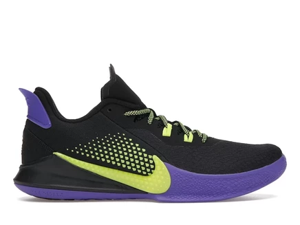 Мужские кроссовки Nike Mamba Fury Joker, черно‑пурпурно‑лимонные