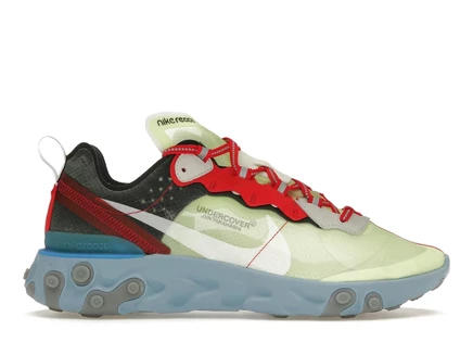 Мужские кроссовки Nike React Element 87, желто-зеленые