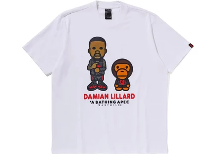 BAPE x adidas Dame Baby Milo Tee White white