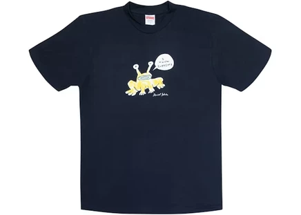 Мужская футболка Supreme Daniel Johnston Frog, темно-синяя