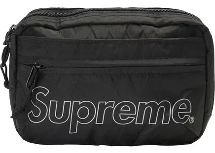 Унисекс сумка через плечо Supreme FW18, черная