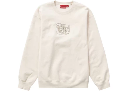 Свитшот Supreme Overlap Crewneck, натуральный
