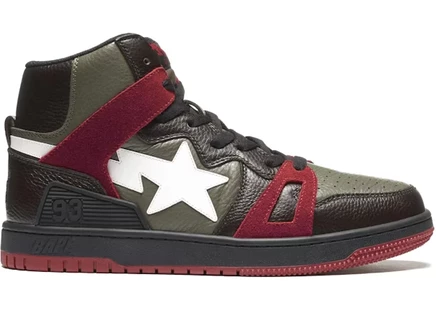 Мужские кроссовки Bape Sta 93 Hi, хаки