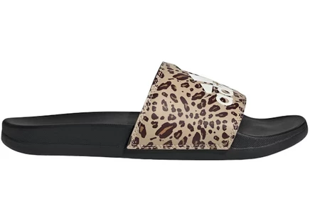 Женские сланцы Adidas Adilette, черные/белые/бежевые