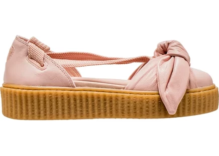 Женские сандалии Puma Bow Creeper Fenty, серебристо-розовые