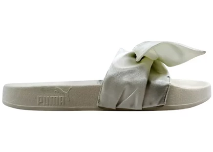 Женские шлепанцы Puma Bow Slide Fenty, бело/серебристые