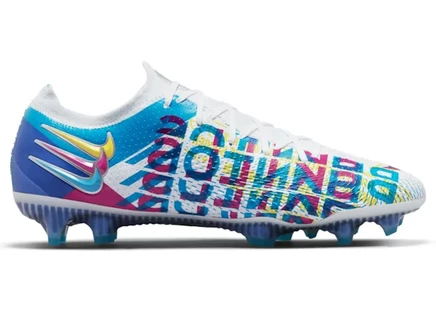 Мужские футбольные бутсы Nike Phantom GT Elite FG 3D, сине‑жёлто‑белые