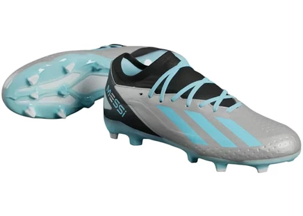 Мужские бутсы Adidas Crazyfast Messi.3 FG, серебристо-синие