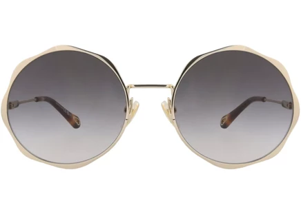 Женские солнцезащитные очки Chloé, золотисто-серые